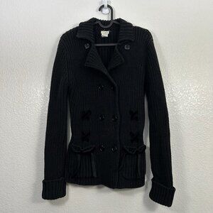 VTG Odille Chunky Knit Double Breasted Cardigan Sweater Fairy Grunge Whimsigoth